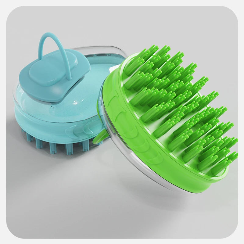 2 in 1 Pettine per massaggio SPA per animali domestici Morbido silicone