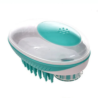 2 in 1 Pettine per massaggio SPA per animali domestici Morbido silicone