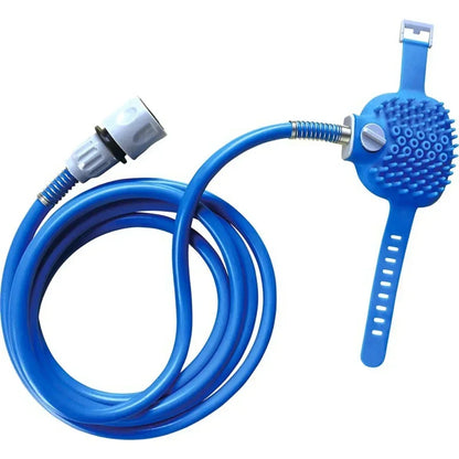 Strumento per massaggio con ugello per doccia per animali domestici in silicone Bagno per interni ed esterni