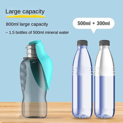 bottiglia d'acqua portatile e pieghevole , forma di foglia per esterni