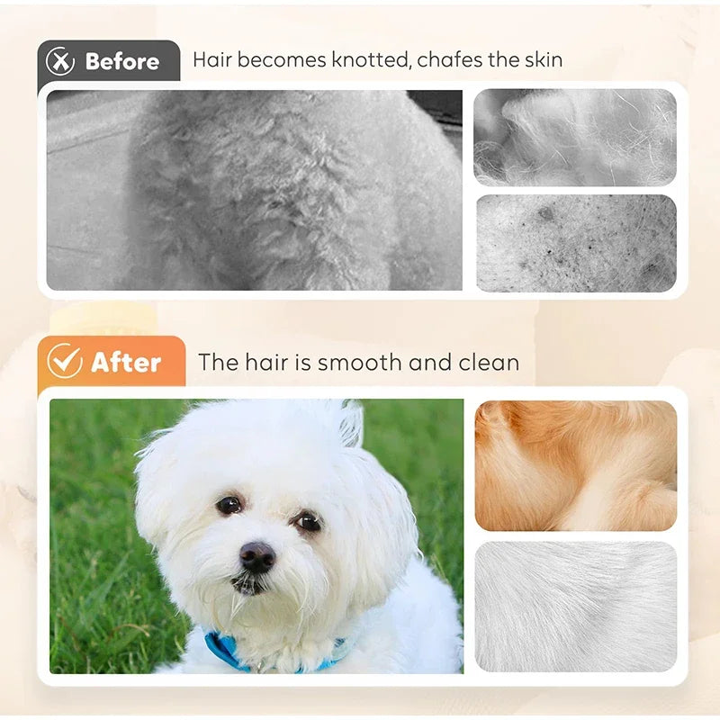 Spazzola da bagno per animali domestici con manico lungo 2 in 1 con dispenser di shampoo incorporato