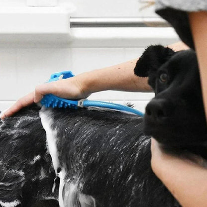 Strumento per massaggio con ugello per doccia per animali domestici in silicone Bagno per interni ed esterni