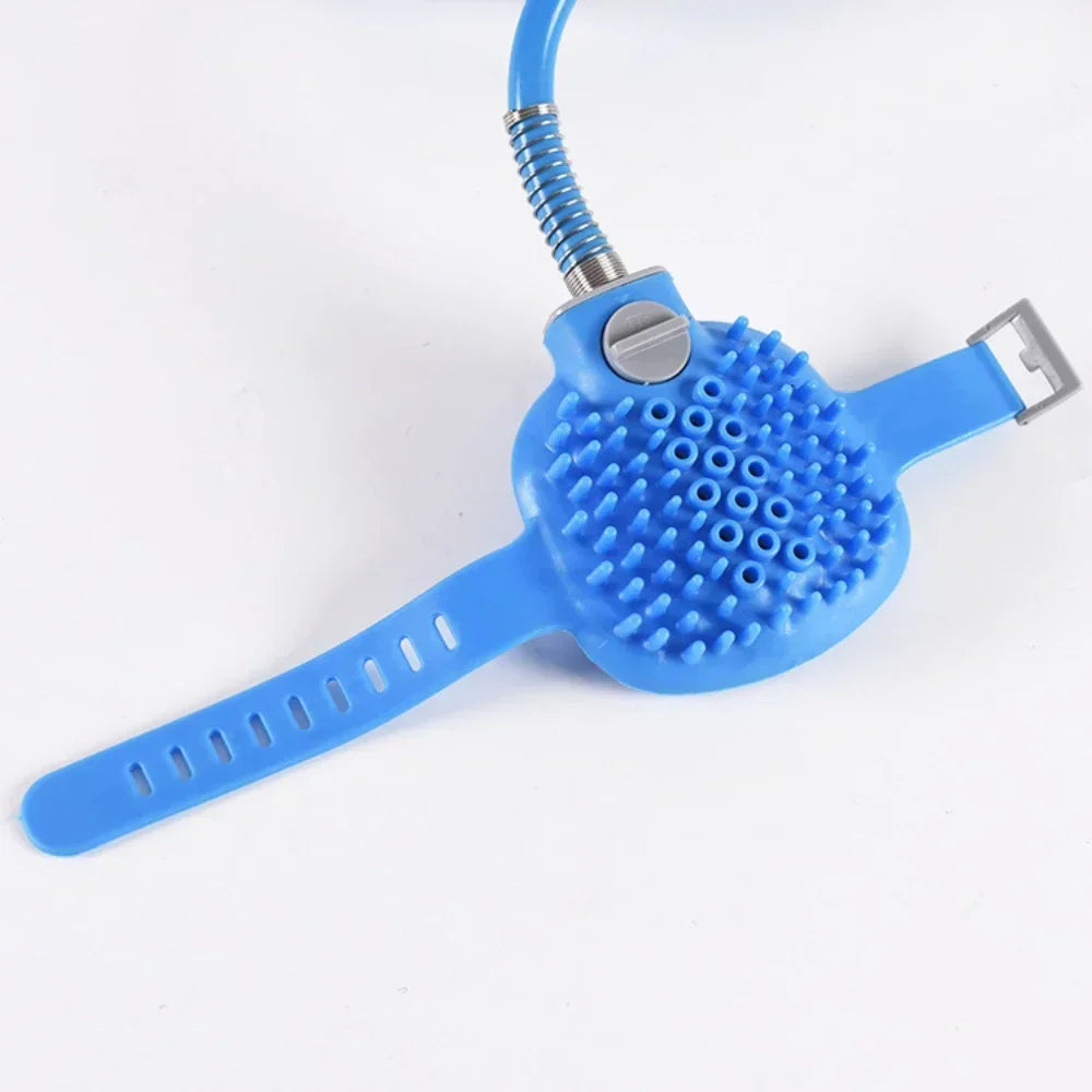 Strumento per massaggio con ugello per doccia per animali domestici in silicone Bagno per interni ed esterni