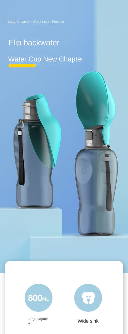 bottiglia d'acqua portatile e pieghevole , forma di foglia per esterni