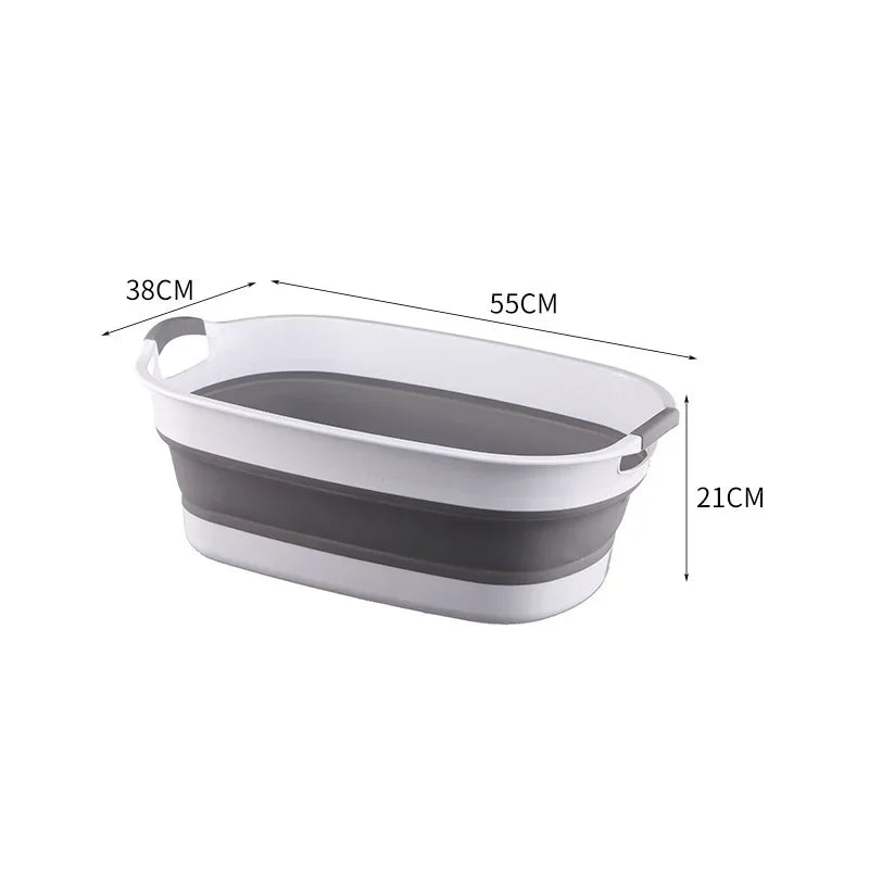 Vasca da bagno portatile antiscivolo in silicone per animali domestici Vasca