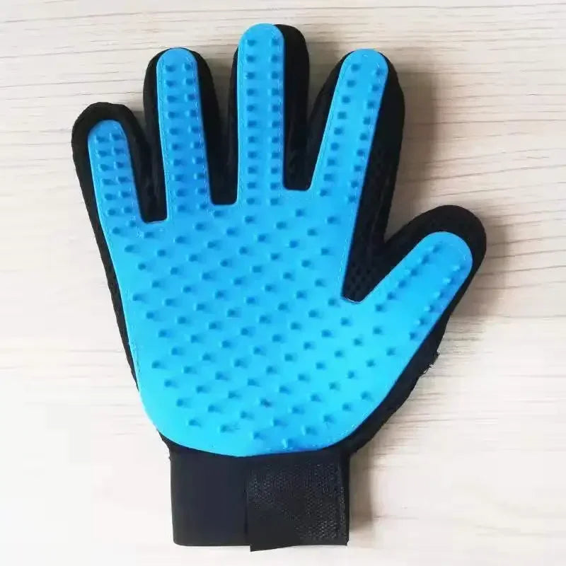 Spazzola per toelettatura su 2 lati Guanto per pulizia da bagno De-Shedding De-Matting