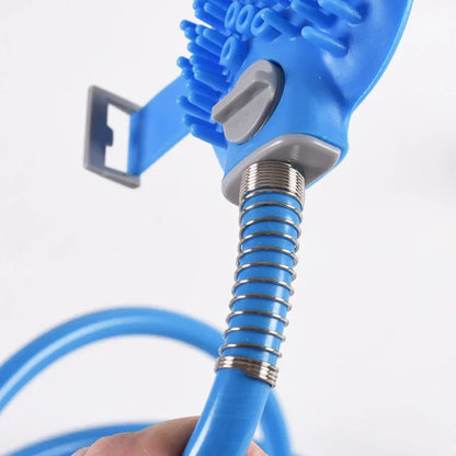 Strumento per massaggio con ugello per doccia per animali domestici in silicone Bagno per interni ed esterni