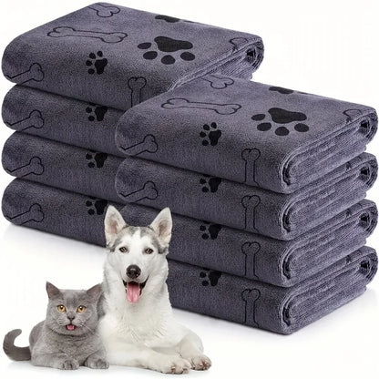 1pc Asciugamano per cani in microfibra ad asciugatura rapida