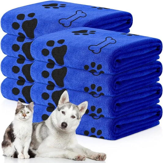 1pc Asciugamano per cani in microfibra ad asciugatura rapida