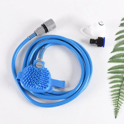 Strumento per massaggio con ugello per doccia per animali domestici in silicone Bagno per interni ed esterni