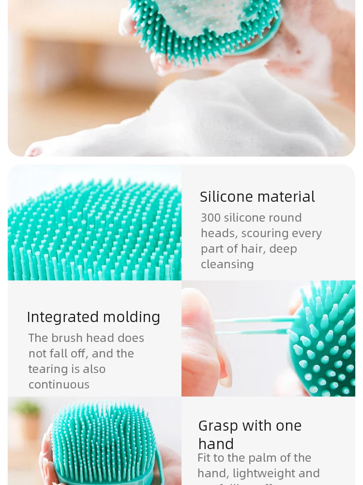 Pettine in silicone morbido Spazzola Massaggiatore Gel doccia