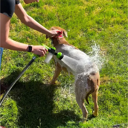 Ugello spruzzatore ad alta pressione Tubo flessibile Doccia per cani Pistola 3 modalità regolabile Lavaggio per animali domestici Pulizia Bagno Schiuma d'acqua Spruzzatore di sapone Strumento pulito per cani