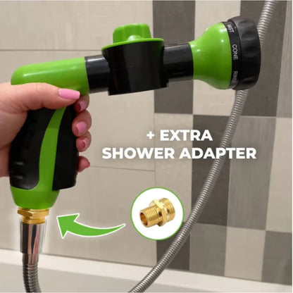 Ugello spruzzatore ad alta pressione Tubo flessibile Doccia per cani Pistola 3 modalità regolabile Lavaggio per animali domestici Pulizia Bagno Schiuma d'acqua Spruzzatore di sapone Strumento pulito per cani