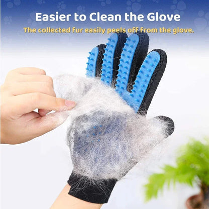 Spazzola per toelettatura su 2 lati Guanto per pulizia da bagno De-Shedding De-Matting