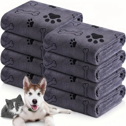 1pc Asciugamano per cani in microfibra ad asciugatura rapida