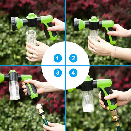 Ugello spruzzatore ad alta pressione Tubo flessibile Doccia per cani Pistola 3 modalità regolabile Lavaggio per animali domestici Pulizia Bagno Schiuma d'acqua Spruzzatore di sapone Strumento pulito per cani