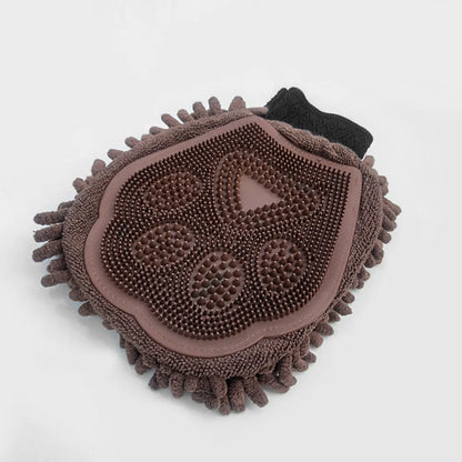 1Pc Guanti per toelettatura animali Guanti bifacciali Pulizia Massaggio